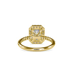 SKU: 0010 (22K) Emerald  Diamond Halo Engagment Ring .