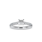 SKU: 0011 (14K) Princess Diamond Split Shank Engagment Ring in Rose Gold.