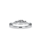 SKU: 0012 (10K) Three Stone Twisted Engagment Ring in Rose Gold.
