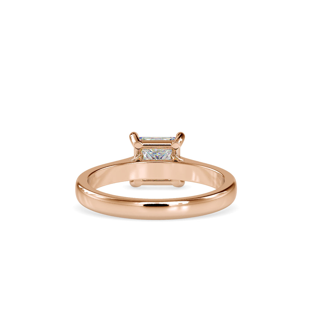 SKU: 0013 (22K) Princess Diamond  Engagment Ring in Rose Gold.
