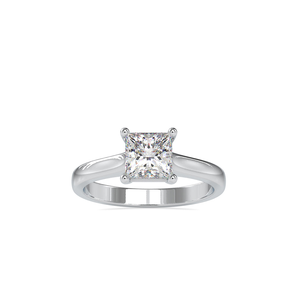 SKU: 0013 (22K) Princess Diamond  Engagment Ring in Rose Gold.