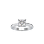 SKU: 0013 (22K) Princess Diamond  Engagment Ring in Rose Gold.