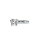 SKU: 0013 (22K) Princess Diamond  Engagment Ring in Rose Gold.