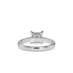 SKU: 0013 (14K) Princess Diamond  Engagment Ring in Rose Gold.