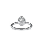 SKU: 0014 (18K) Oval Halo Engagment  Ring in Rose Gold.