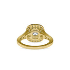 SKU: 0015 (18K) Double Halo Engagment Ring in Rose Gold.