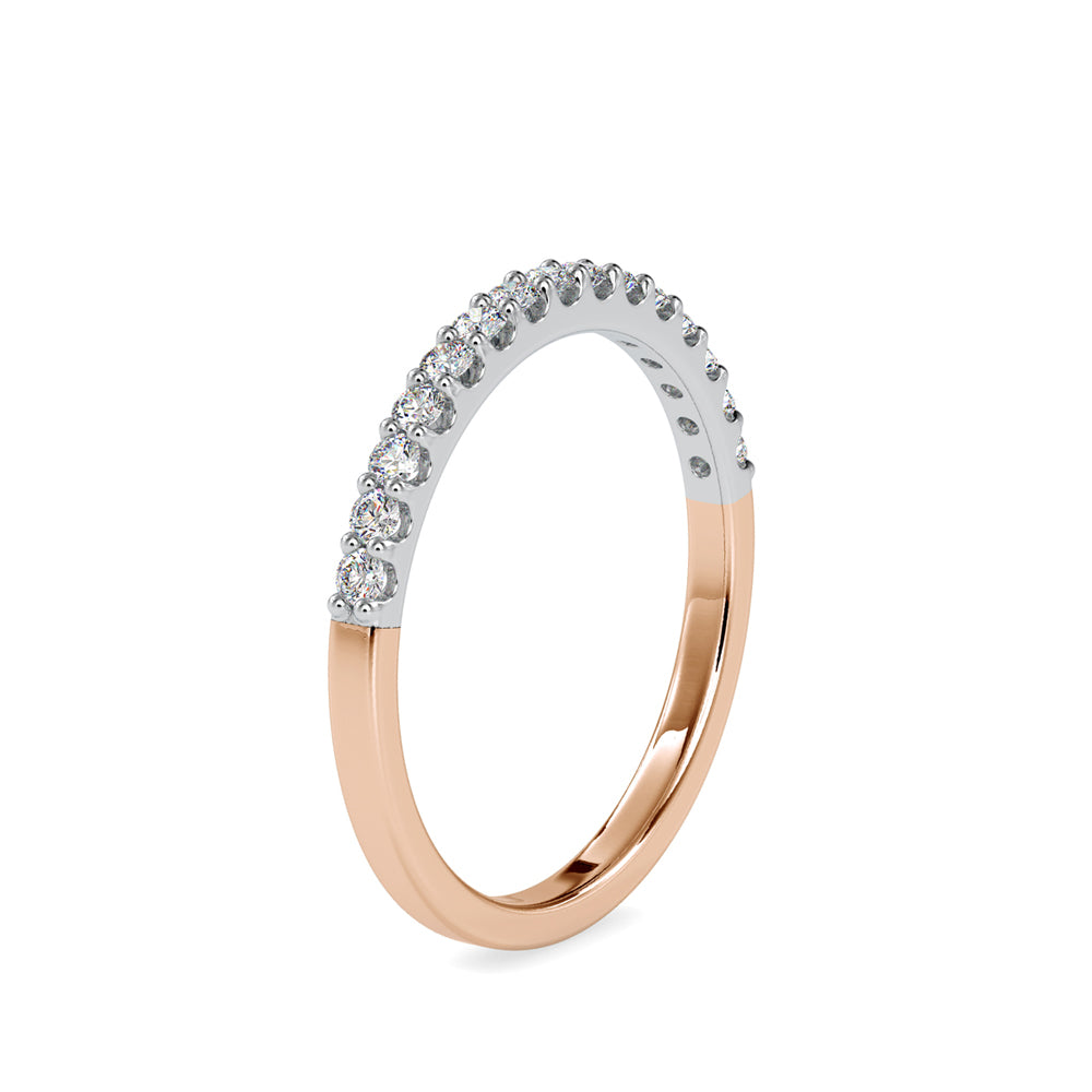 SKU: 0018 (22K) Two-Tone diamond Wedding Band .
