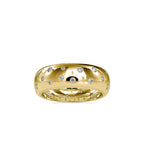 SKU: 0019 (14K) Scatter Diamond band in Rose Gold.