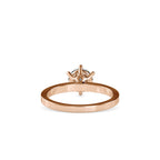 SKU: 0020 (10K) Unique Six-Prong Solitair Engagment Ring in Rose Gold.