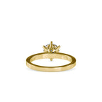 SKU: 0020 (14K) Unique Six-Prong Solitair Engagment Ring in Rose Gold.