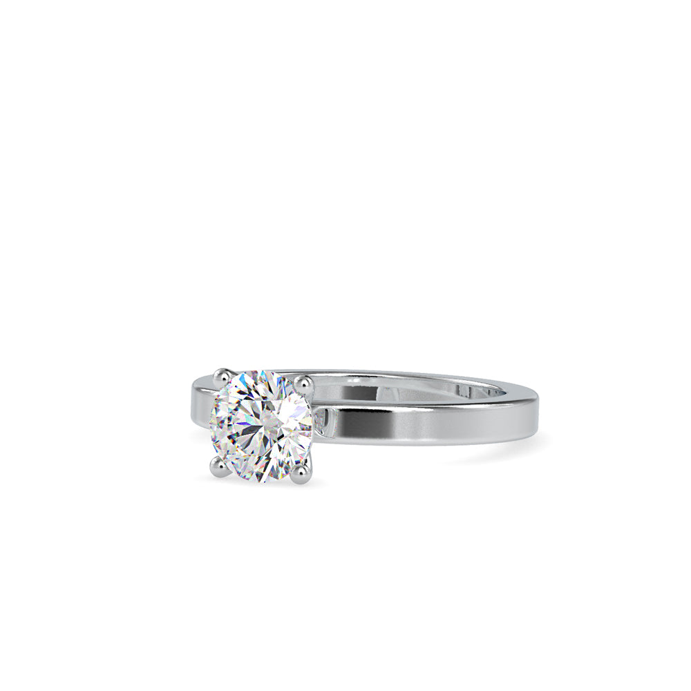 SKU: 0021 (22K) Classic four-Prong Solitaire Engagment Ring in Rose Gold.