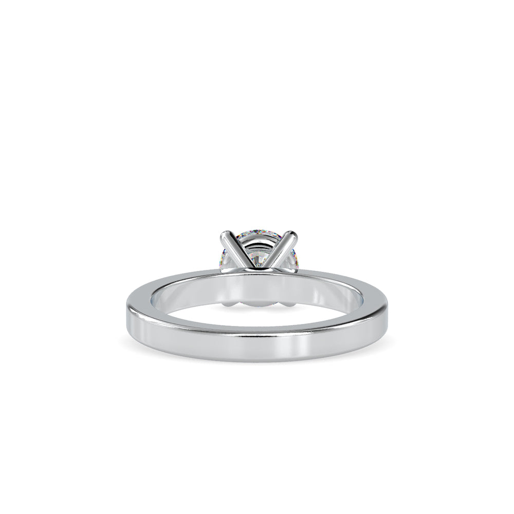 SKU: 0021 (10K) Classic four-Prong Solitaire Engagment Ring in Rose Gold.