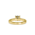SKU: 0021 (18K) Classic four-Prong Solitaire Engagment Ring in Rose Gold.