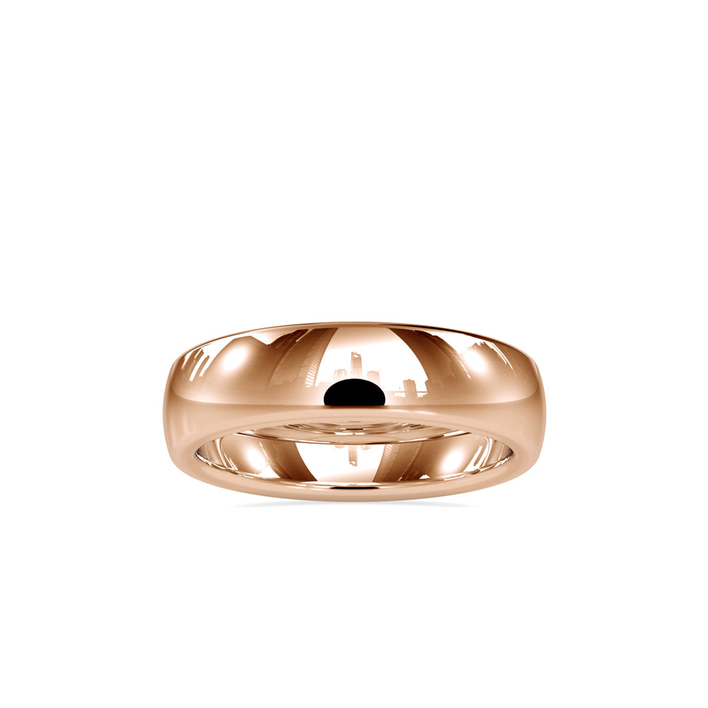 SKU: 0022 (10K) Plain Wedding Band in Rose Gold.