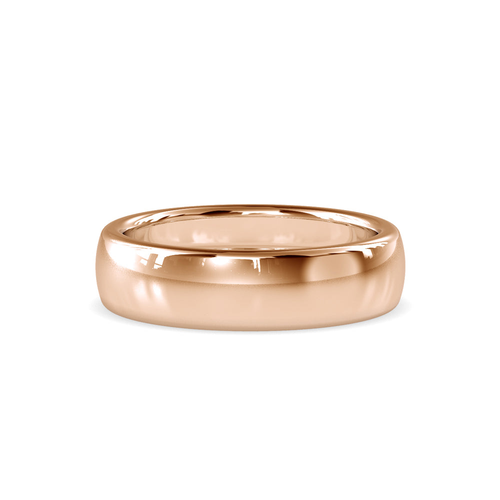 SKU: 0022 (10K) Plain Wedding Band in Rose Gold.