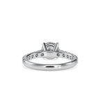 SKU: 0025 (10K) Four-Prong Diamond Engagment Ring in Rose Gold.