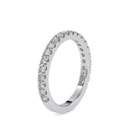 SKU: 0026 (18K) Diamond Bead-Set Wedding Band in Rose Gold.