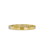 SKU: 0026 (10K) Diamond Bead-Set Wedding Band in Rose Gold.