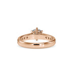 SKU: 0027 (10K) Six-Prong Diamond Engagment Ring in Rose Gold.