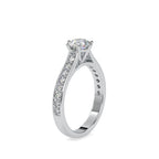SKU: 0027 (10K) Six-Prong Diamond Engagment Ring in Rose Gold.