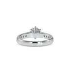 SKU: 0027 (18K) Six-Prong Diamond Engagment Ring in Rose Gold.