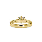 SKU: 0027 (14K) Six-Prong Diamond Engagment Ring in Rose Gold.