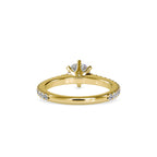 SKU: 0028 (22K) Six-Prong Solitaire Engagment Ring in Rose Gold.