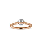 SKU: 0029 (14K)  Classic Solitaire With Two-Tone Engagment Band.