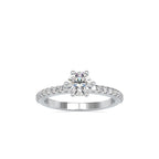 SKU: 0029 (10K)  Classic Solitaire With Two-Tone Engagment Band.