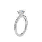 SKU: 0029 (10K)  Classic Solitaire With Two-Tone Engagment Band.