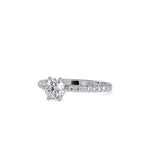 SKU: 0029 (10K)  Classic Solitaire With Two-Tone Engagment Band.