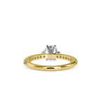 SKU: 0029 (10K)  Classic Solitaire With Two-Tone Engagment Band.