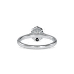 SKU: 0030 (22K) Oval Cluster Engagment Ring in Rose Gold.