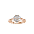 SKU: 0031 (22K) Twisted Rope Cluster Ring in Rose Gold.
