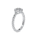 SKU: 0031 (22K) Twisted Rope Cluster Ring in Rose Gold.
