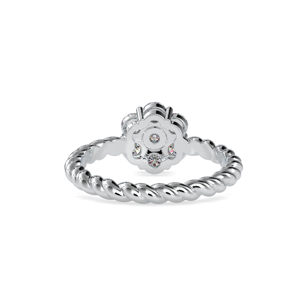 SKU: 0031 (22K) Twisted Rope Cluster Ring in Rose Gold.