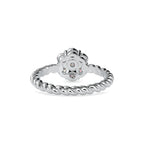 SKU: 0031 (22K) Twisted Rope Cluster Ring in Rose Gold.