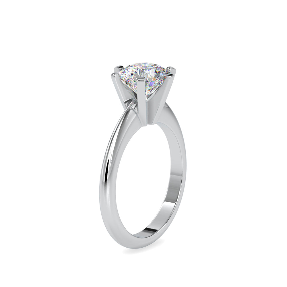 SKU: 0032 (10K) Unique Six-Prong Solitaire Ring in Rose Gold.