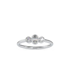 SKU: 0033 (10K) Trio Engagment Ring in Rose Gold.