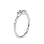 SKU: 0033 (14K) Trio Engagment Ring in Rose Gold.