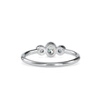 SKU: 0033 (14K) Trio Engagment Ring in Rose Gold.