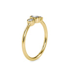 SKU: 0033 (22K) Trio Engagment Ring in Rose Gold.