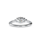 SKU: 0035 (22K) Elegant Floral Engagment Ring in Rose Gold.