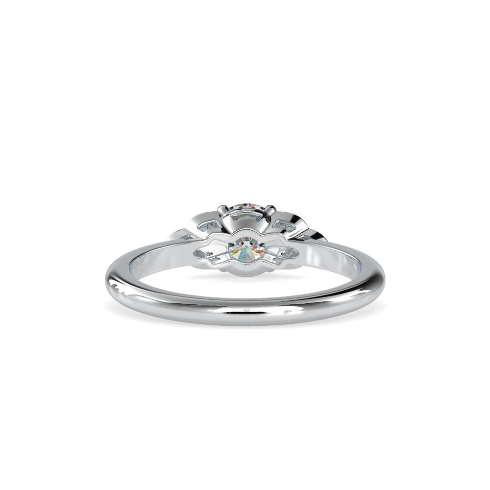 SKU: 0035 (22K) Elegant Floral Engagment Ring in Rose Gold.