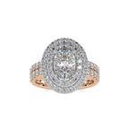 SKU: 0036 (10K) Two Tone Double Halo Engagment Ring .