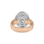 SKU: 0036 (18K) Two Tone Double Halo Engagment Ring .
