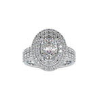 SKU: 0036 (22K) Two Tone Double Halo Engagment Ring .