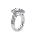 SKU: 0036 (22K) Two Tone Double Halo Engagment Ring .