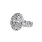 SKU: 0036 (14K) Two Tone Double Halo Engagment Ring .