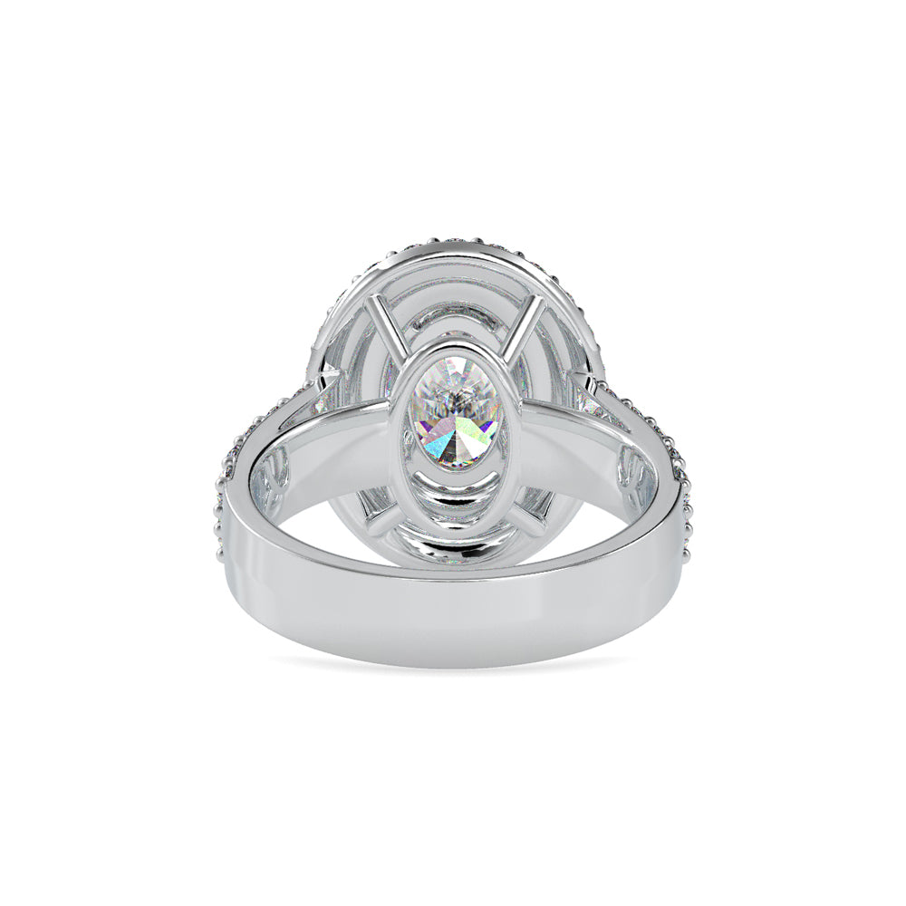 SKU: 0036 (10K) Two Tone Double Halo Engagment Ring .